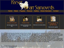 Tablet Screenshot of kyserbearrsamoyeds.ca